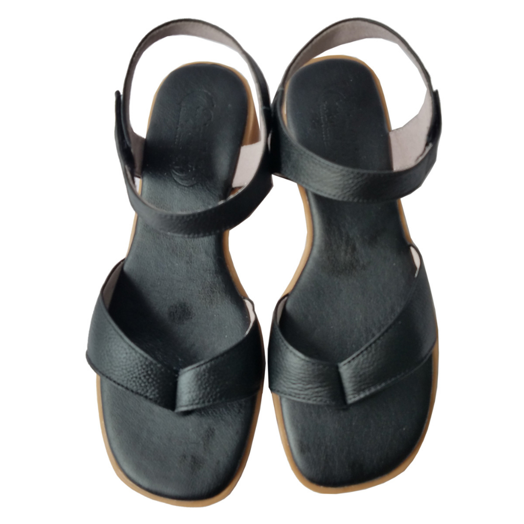 Giày Sandal Nữ Xỏ Ngón Da Bò Thật BIGGBEN Cao 3 Phân HKD727