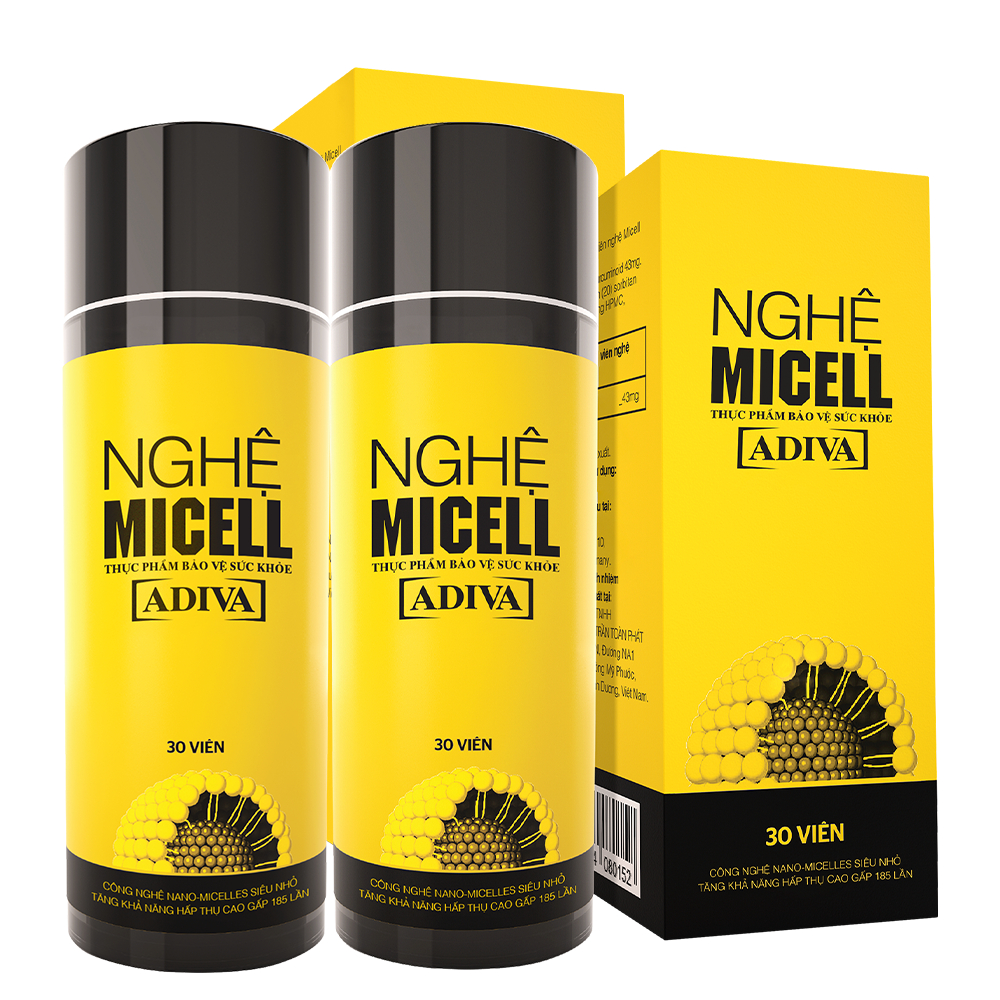 Ảnh Combo 2 Hộp Nghệ Micell Adiva 30 Viên- Hỗ Trợ Các Vấn Đề Về Đau Bao Tử, Dạ Dày 2