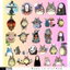 Set 100 Sticker Ghibli studio Anime Chống Nước Dán Laptop Vali Mũ Bảo Hiểm Sổ Tay