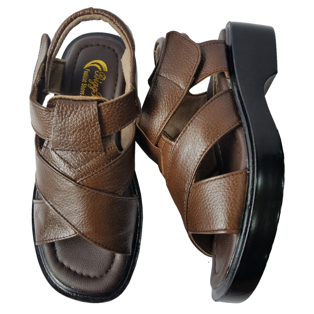 Giày Sandal Nam Da Bò BIGGBEN Cao 4 Phân HKD733