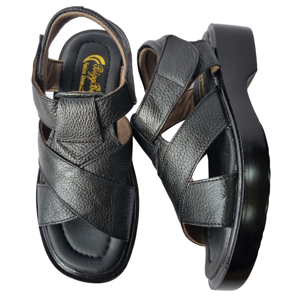 Giày Sandal Nam Da Bò BIGGBEN Cao 4 Phân HKD733