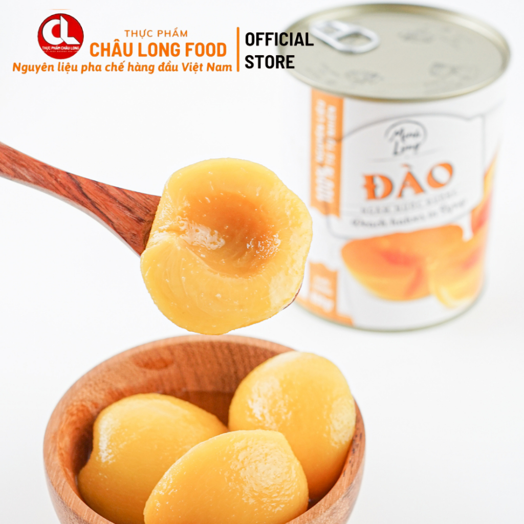 Đào ngâm nước đường Cát Long 425gr (COMBO 2 HỘP) | Shopee Việt Nam