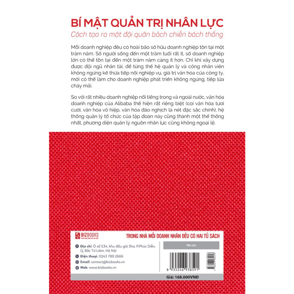 Sách - Bí Mật Quản Trị Nhân Lực: Cách Tạo Ra Một Đội Quân Bách Chiến Bách Thắng - Bizbooks