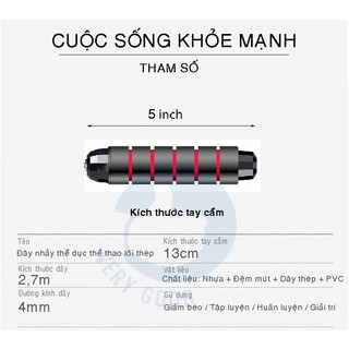 Dây nhảy,Dây nhảy lõi thép, siêu bền, đẹp, rẻ vô địch, dùng thể dục, thể thao, gym, yoga, giảm cân