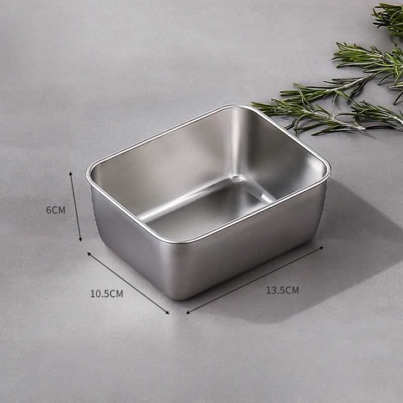 HỘP ĐỰNG THỨC ĂN BẰNG INOX 304 CỠ LỚN CÓ LẮP ĐẬY KHAY INOX 304 ĐỰNG THỰC PHẨM CAO CẤP CHỐNG RỈ SIZE TO