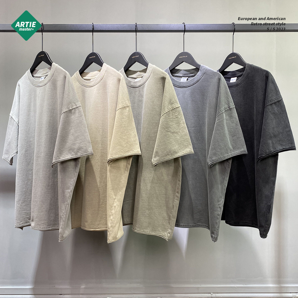 Áo Thun Trơn Rách Viền | ARTIE Washed Border Cut T-shirt | 3T ...