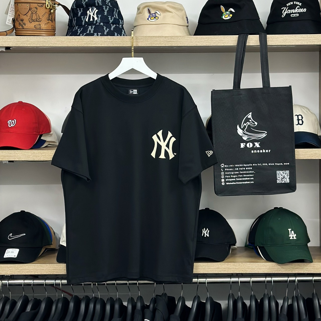 New Era NEW YORK YANKEES - Fußball-Trikot - blkwhi/schwarz 