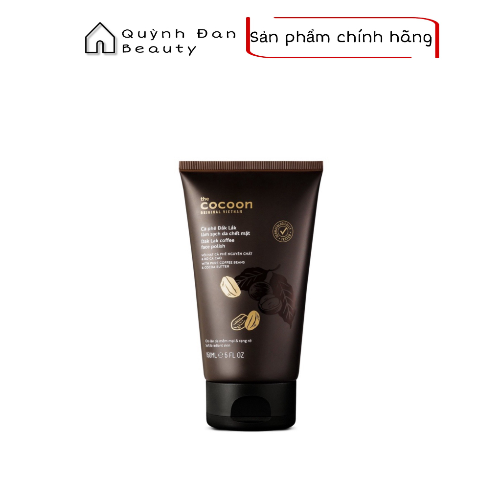 Tẩy da chết mặt cà phê Đắk Lắk Cocoon 150ml