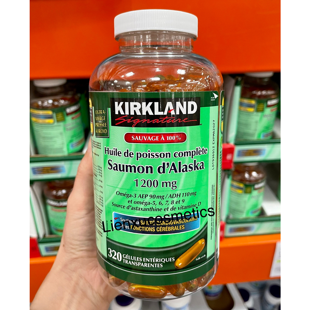 Dầu cá omega 3 Kirkland Signature Wild Alaska Salmon whole fish oil