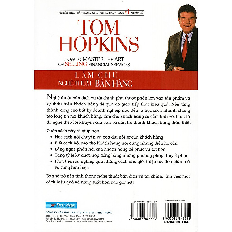 Sách Tom Hopkins - Làm chủ nghệ thuật bán hàng