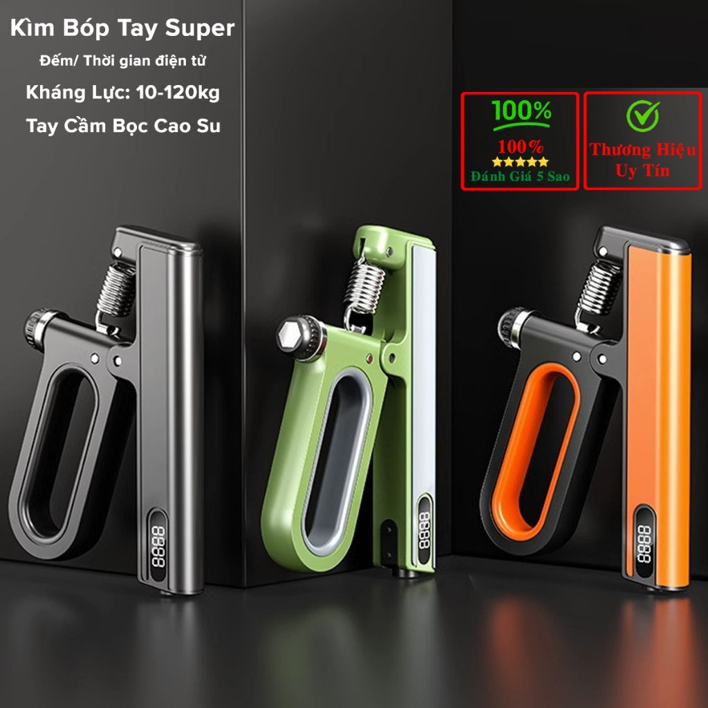 Ảnh Kìm Bóp Tay 120kg Siêu Khỏe - Kìm Bóp Tập Cơ Tay Có Màn Hình Điện Tử Đếm Số - Chính Hãng Dododios 2