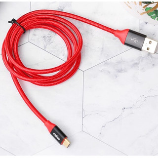 Cáp sạc nhanh Micro 1m eValu LTM -01 Đỏ đen hàng chính hãng 100% bảo hành 12 tháng ( mầu ngẫu nhiên)