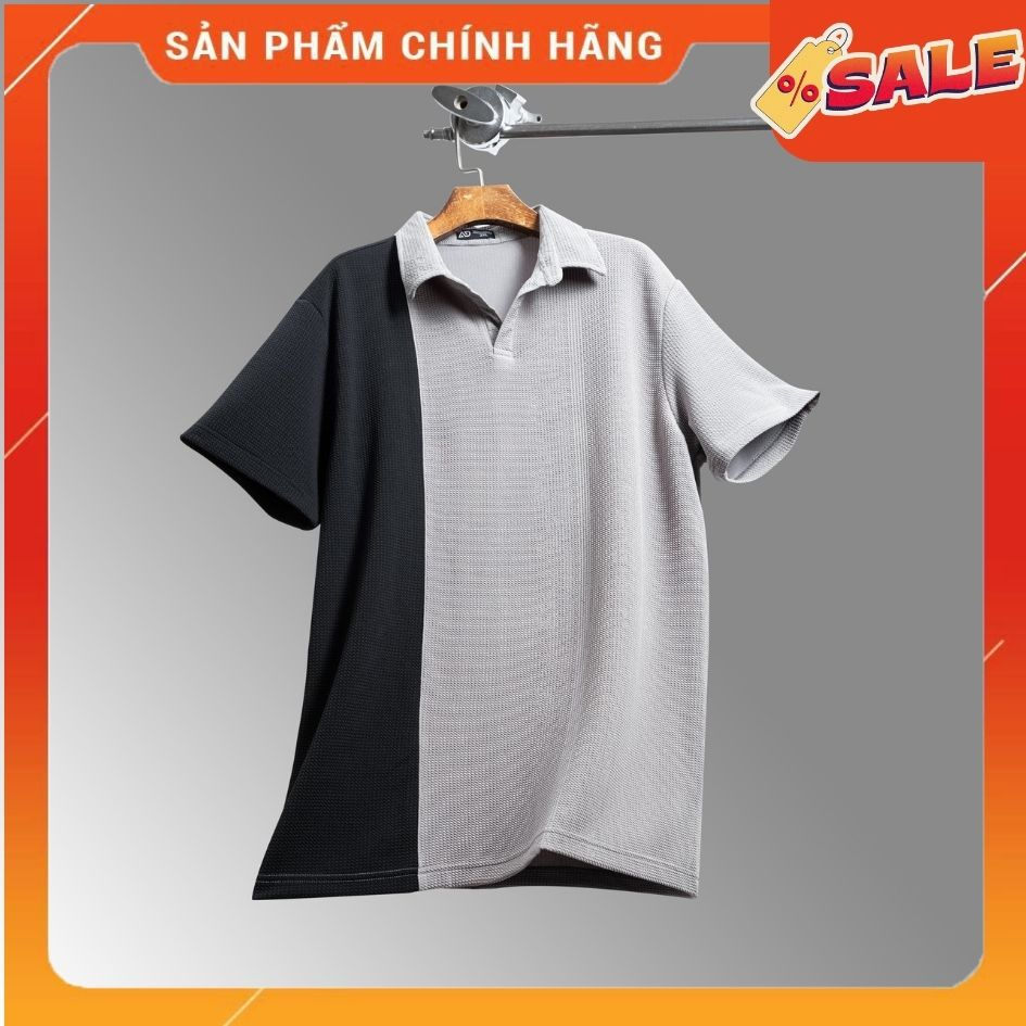 áo Polo Nam Bigsize 90-130kg, phối màu xám đen,Chất liệu cotton cao cấp, form cá sấu, chống nhăn, bền màu, trẻ trung