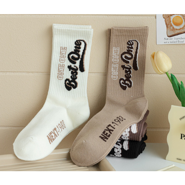 Vớ Tất Chữ BEST ONE cổ cao Unisex phong cách thể thao, trẻ trung và năng động