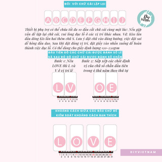 Máy Bấm Chữ Tự Lắp – Bộ Đóng Chữ Thủ Công – DIY Trang Trí Sổ/Sticker