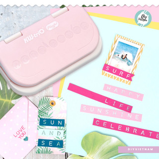 Máy Bấm Chữ Tự Lắp – Bộ Đóng Chữ Thủ Công – DIY Trang Trí Sổ/Sticker