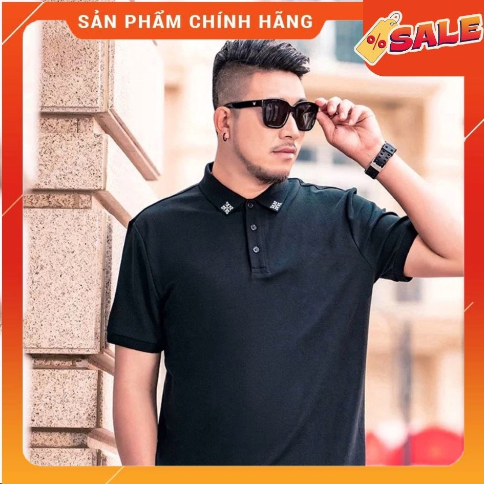 áo Polo Nam Bigsize 80-120kg, bloom cổ áo,Chất liệu cotton cao cấp xuất xịn, form cá sấu, chống nhăn, bền màu, trẻ trung