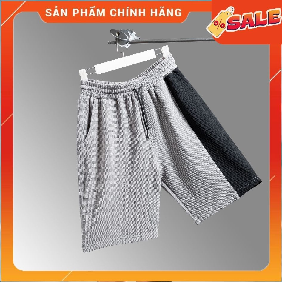 Quần short nam bigsize, phối màu xám đen quần đùi nam chất dày dặn co giãn cực tốt mềm mịn không bai không xù - Toplevel