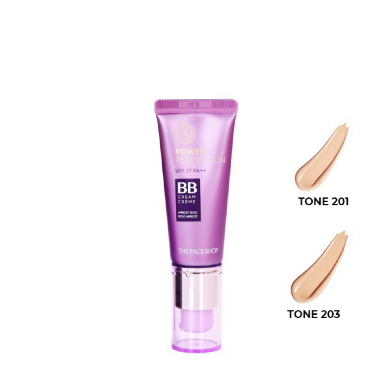 Kem nền The Face Shop BB Cream Face it Power Perfection BB tím 20g
