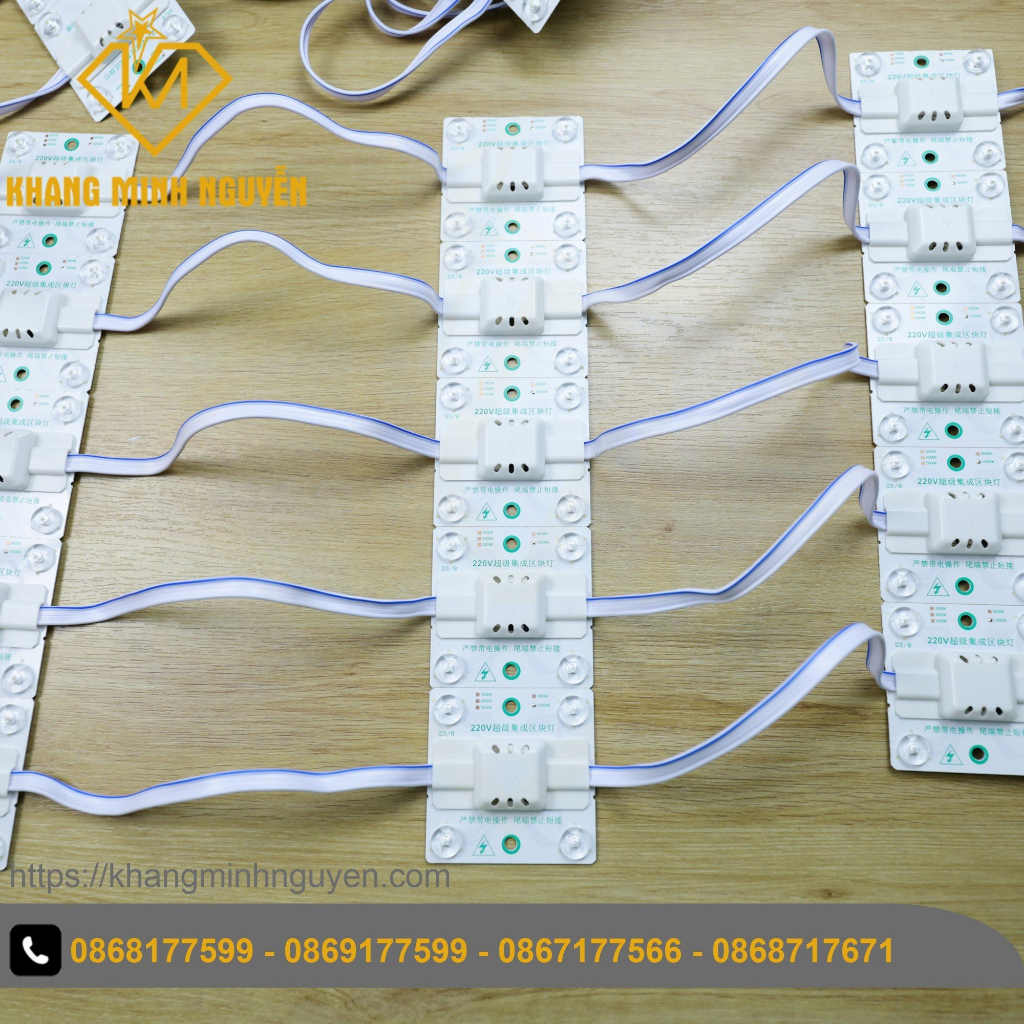 (Combo 10 module) LED module 4 bóng siêu sáng sử dụng nguồn 220V trực ...