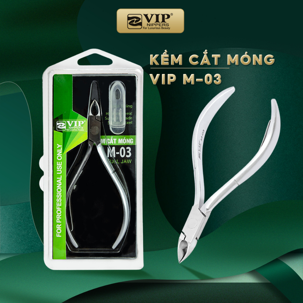 Kềm Cắt-Gỡ Móng VIP cao cấp, Thép Không Rỉ (INOX), 2 mang tròn (M-05), 2 mang (M-01, M-03, M-04)