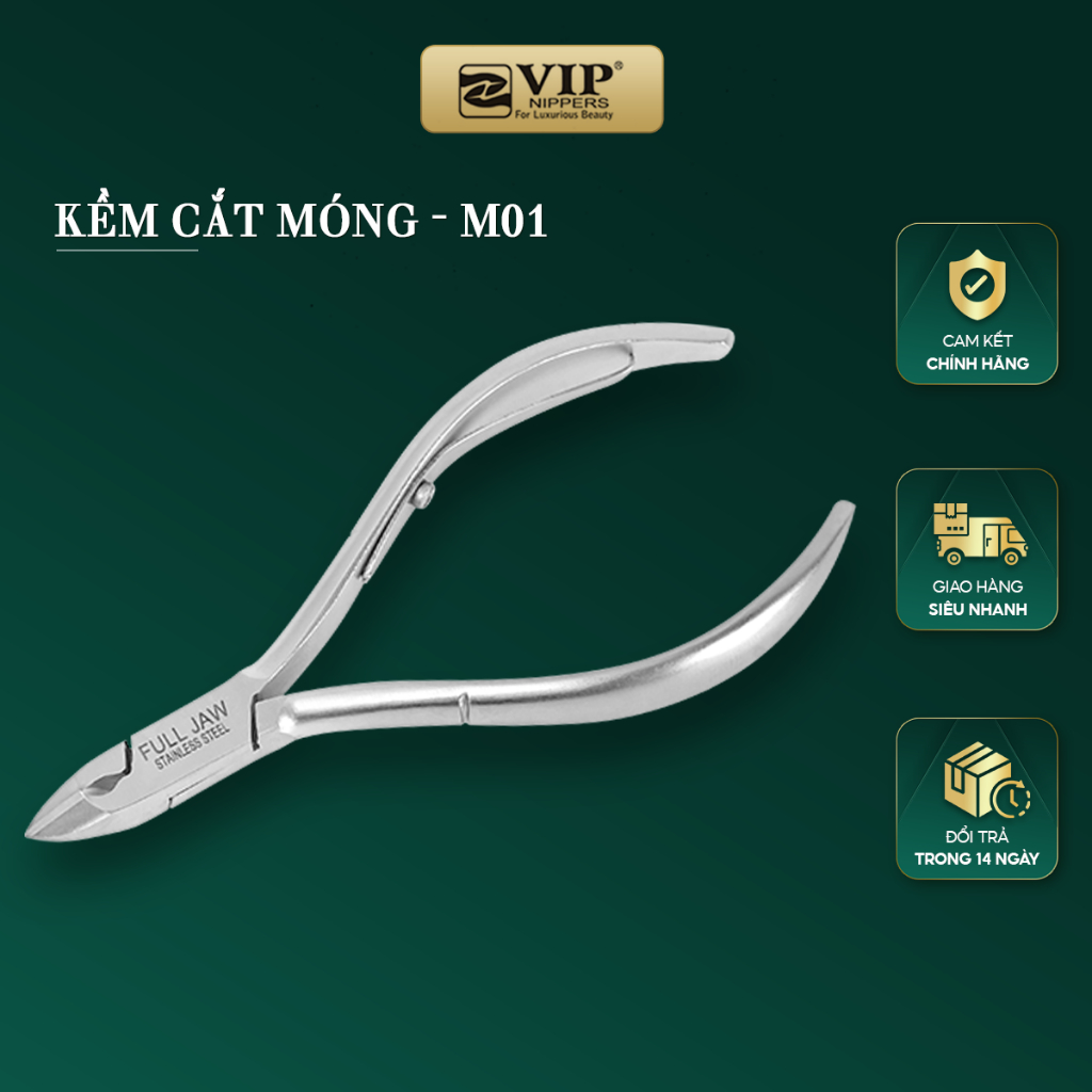 Kềm Cắt-Gỡ Móng VIP cao cấp, Thép Không Rỉ (INOX), 2 mang tròn (M-05), 2 mang (M-01, M-03, M-04)