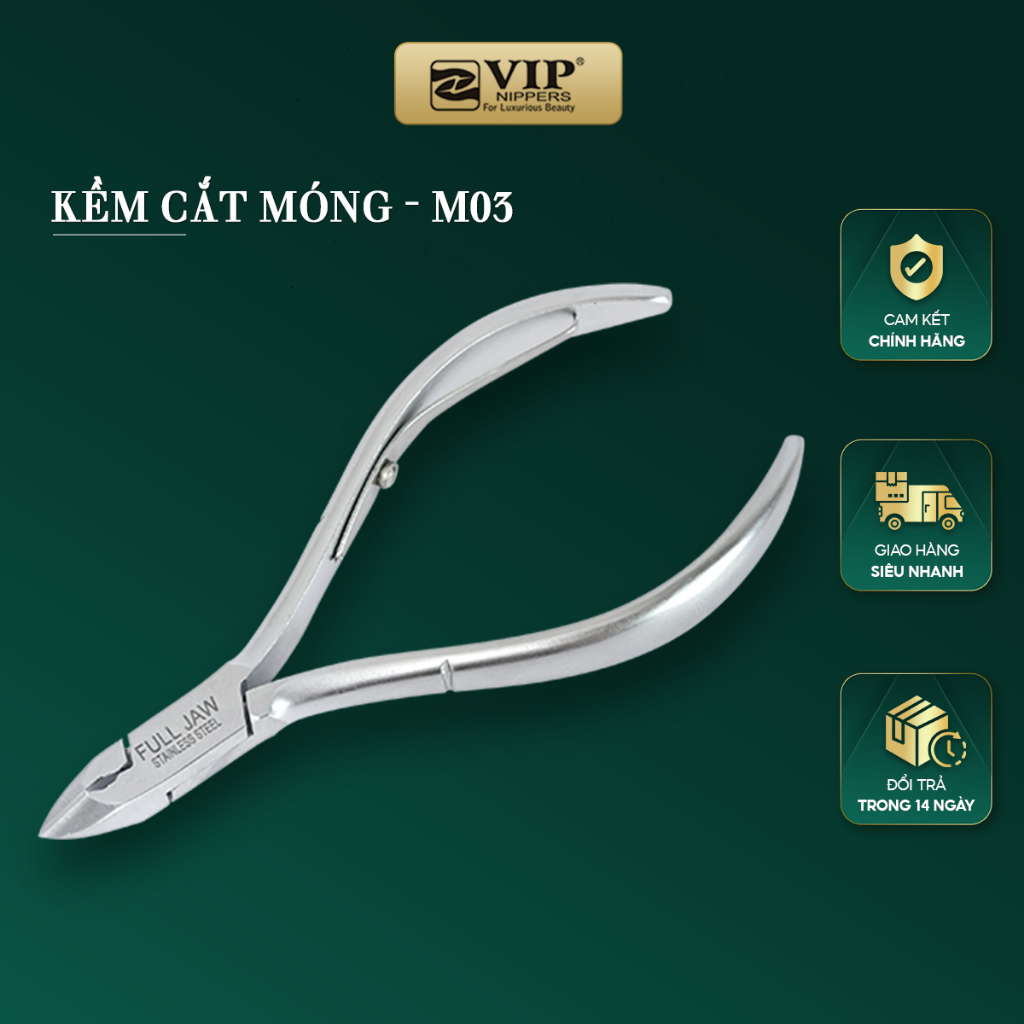 Kềm Cắt-Gỡ Móng VIP cao cấp, Thép Không Rỉ (INOX), 2 mang tròn (M-05), 2 mang (M-01, M-03, M-04)