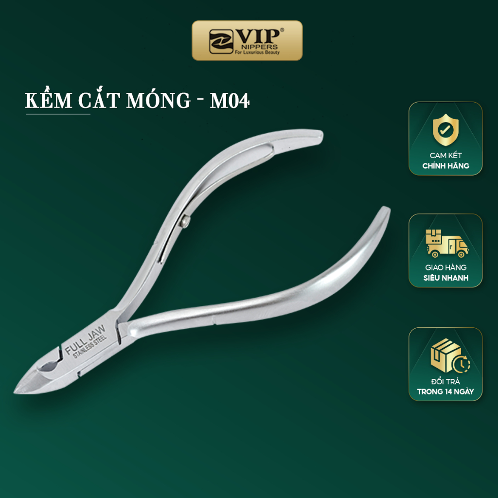 Kềm Cắt-Gỡ Móng VIP cao cấp, Thép Không Rỉ (INOX), 2 mang tròn (M-05), 2 mang (M-01, M-03, M-04)
