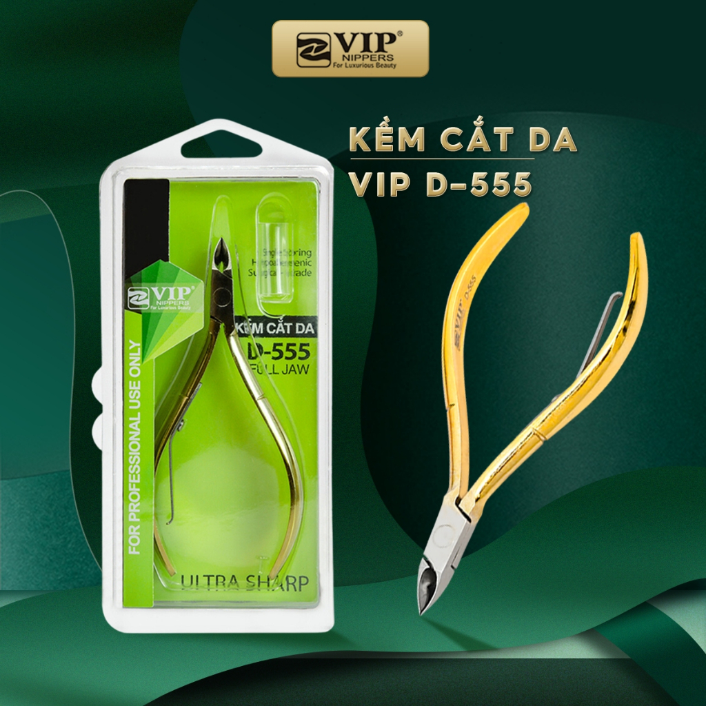 Kềm Cắt Da VIP, Thép Chuyên Dùng, 2 mang bán nguyệt (D-403), 2 mang cán bông (D-556), 2 mang (D-506)