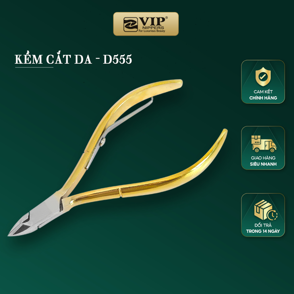 Kềm Cắt Da VIP, Thép Chuyên Dùng, 2 mang bán nguyệt (D-403), 2 mang cán bông (D-556), 2 mang (D-506)