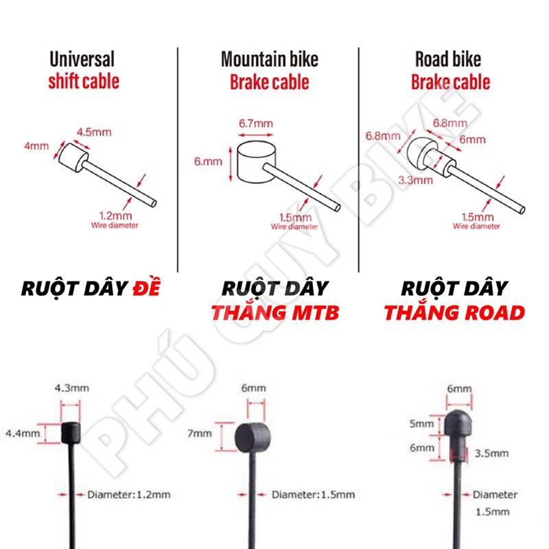 Ruột Dây Đề Dây Phanh Xe Đạp Lõi TEFLON Không Rỉ