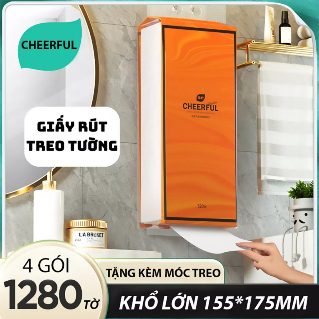 Giấy Rút Treo Tường, COMBO 4 GÓI KHĂN GIẤY RÚT SIÊU HOT, MỖI GÓI 1280 ...