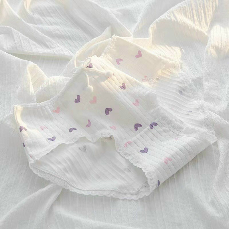 Quần Lót Nữ Cotton Nâng Mông Thông Hơi Hoạ Tiết Cute Dễ Thương Q04
