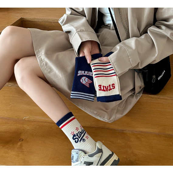 Vớ Tất Chữ STARDAY, 87 cổ cao Unisex phong cách thể thao, trẻ trung và năng động