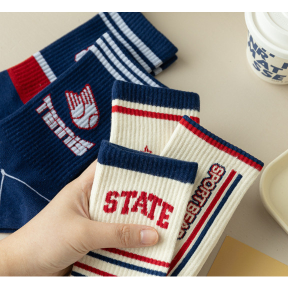 Vớ Tất Chữ STARDAY, 87 cổ cao Unisex phong cách thể thao, trẻ trung và năng động