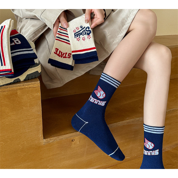 Vớ Tất Chữ STARDAY, 87 cổ cao Unisex phong cách thể thao, trẻ trung và năng động
