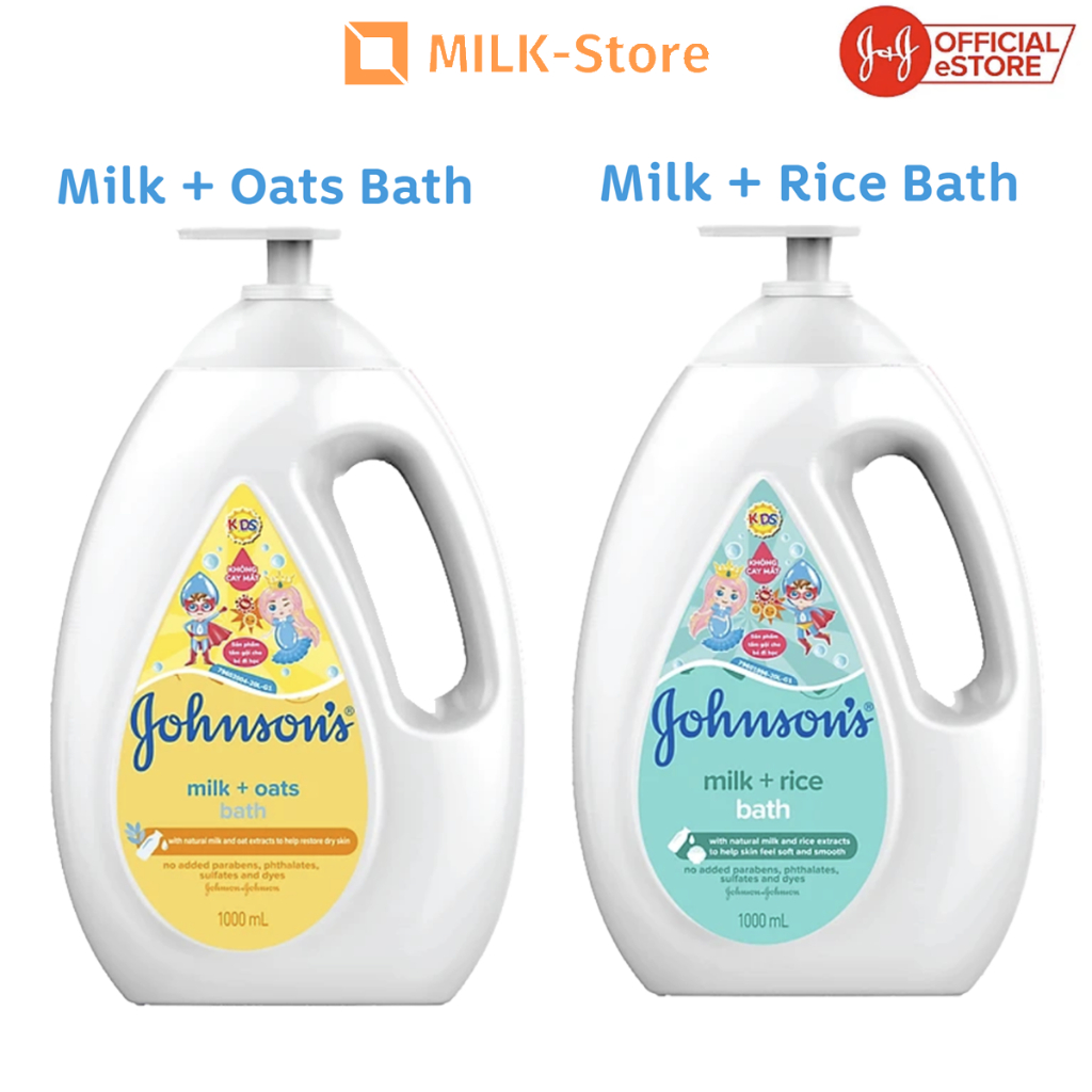 Sữa tắm gội Johnson's chứa sữa và gạo 1000ml