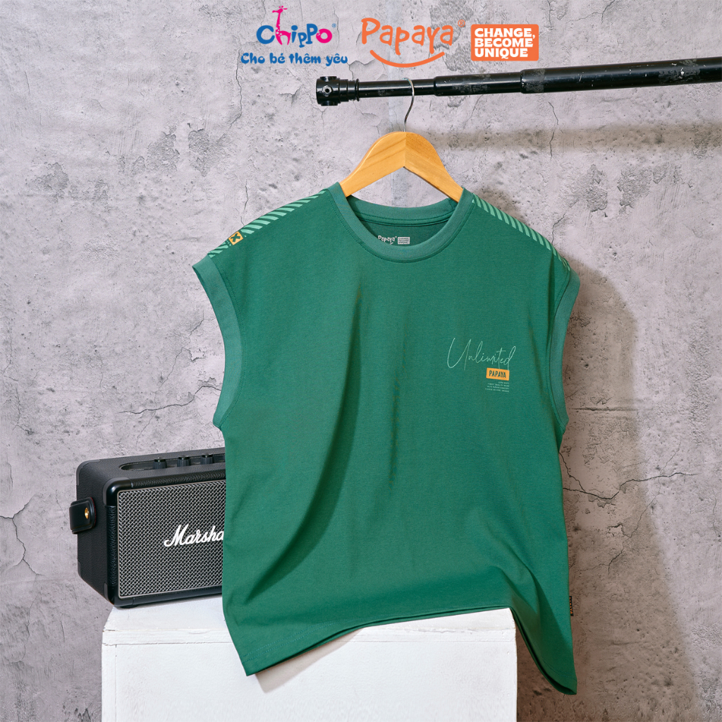 Ảnh Áo sát nách áo tanktop Papaya cho các bé từ 40 đến 65kg 1