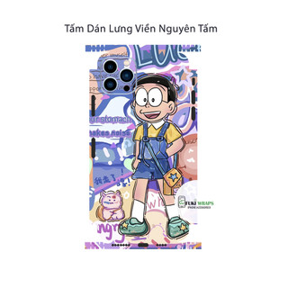 Tấm dán Skin Mặt Sau Nobita FULL VIỀN 14 pro max , 13 pro max ,12 pro max , 11 pro max , xs max - FukiShop