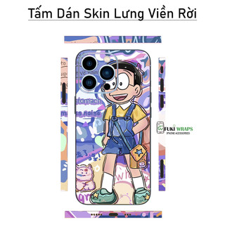 Tấm dán Skin Mặt Sau Nobita FULL VIỀN 14 pro max , 13 pro max ,12 pro max , 11 pro max , xs max - FukiShop