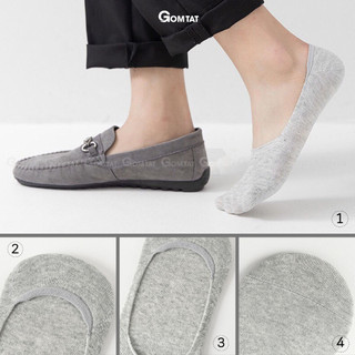 Tất vớ lười nam GOMTAT chất liệu cotton mềm mại, thoáng mát, đệm ngăn tuột gót - TAT-LUOI-02