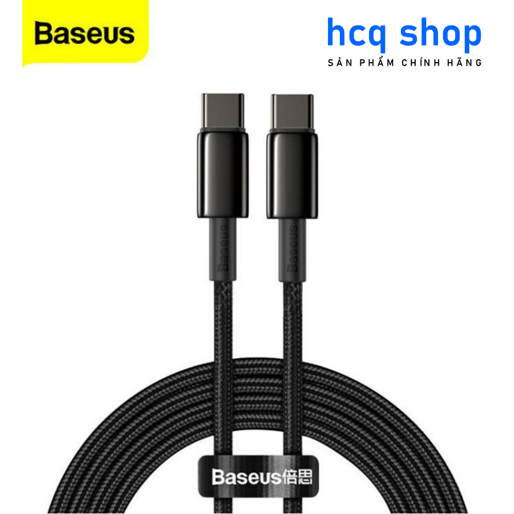 Cáp sạc nhanh Baseus Type C - Type C 100W | Shopee Việt Nam