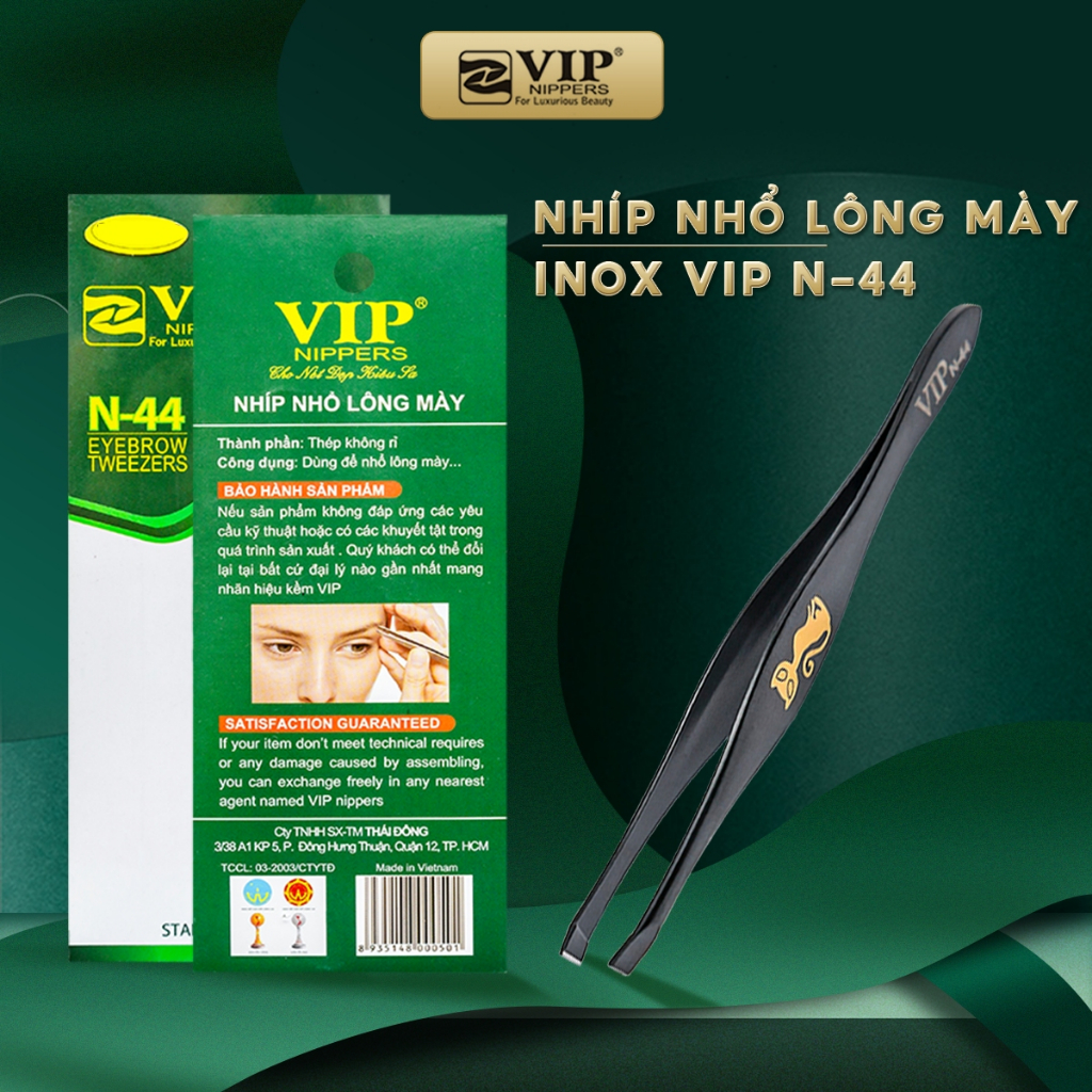 Nhíp Nhổ Lông Mày, Lông Nách, Lông Mũi Inox VIP, N-36, N-37, N-38, N-42, N-43, N-44