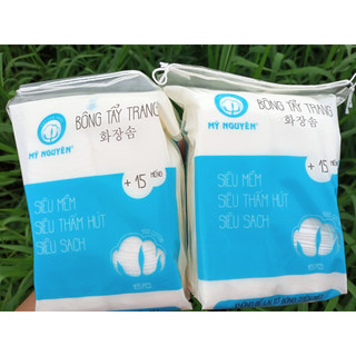 Bông tẩy trang Mỹ Nguyên siêu mềm, siêu thấm hút, siêu thấm hút 100 miếng + tặng 10 miếng