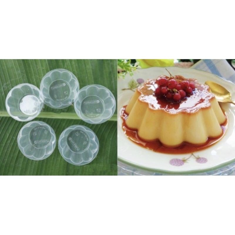 50 Hủ flan BÔNG Hoa Vĩnh trường 90ml  - Hủ làm bánh flan, Caramen có nắp CAO CẤP