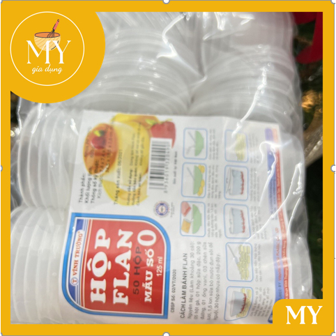 Combo 50 Hũ bánh flan Vĩnh Trường số 0 125ml  Caramen có nắp CAO CẤP
