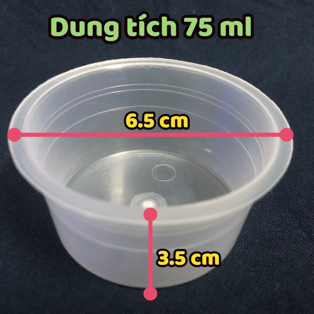 Combo 30 - 50 Hũ bánh flan Vĩnh Trường số 2 65ml ,Caramen có nắp CAO CẤP
