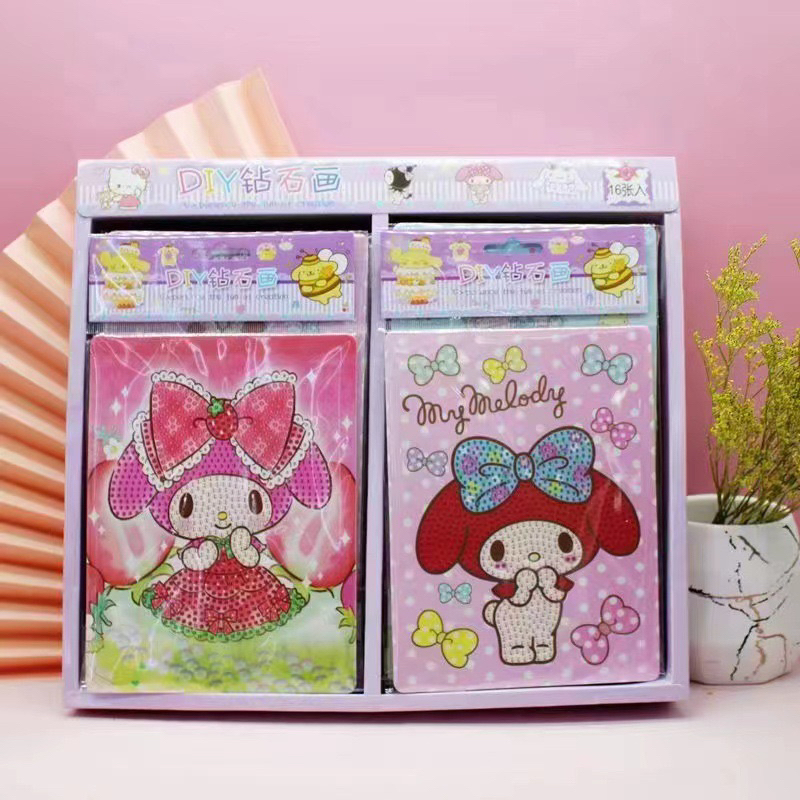 Tranh đính đá, tranh đính đá mini DIY hình dễ thương ngộ nghĩnh cho bé tự làm khéo tay