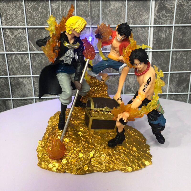 Mô Hình One Piece Combo 3 anh em Luffy Sabo Ace Figure One Piece Có