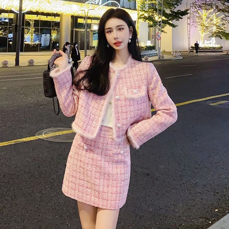 Set Dạ Tweed Thu Đông Phong Cách Hàn Quốc Cho Nữ | Shopee Việt Nam